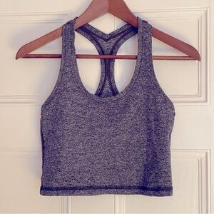 LULULEMON Charcoal Racerback cropped Tank Top  (offers are welcome 🎉 🎊